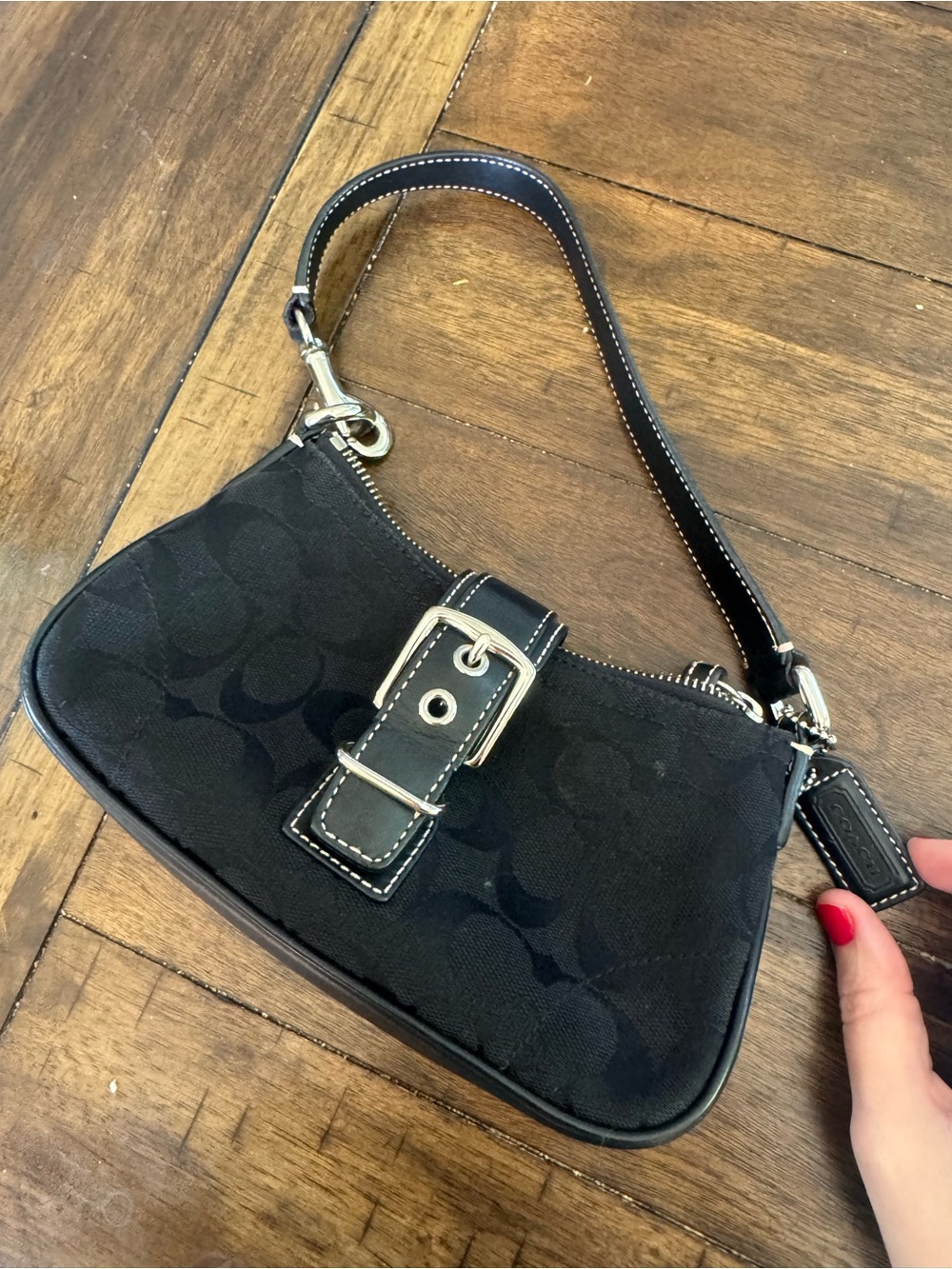 Vintage COACH purse Hamilton signature Baguette Demi Bucket mini SOHO Y2K 6362
